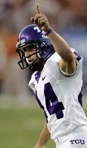 TCU kicker Chris Manfredini kicked a 41-yard field goal with 2:47 left. (AP File Photo)
