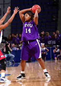 Lorie Butler-Rayford led the Frogs with 23 points and 12 rebounds Thursday during a 78-47 exhibition win.