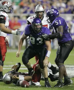 Chase Ortiz ranks fifth on TCU's career sacks list with 19.5.