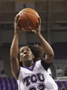 Danielle Nunn led TCU with 12 points during her first career start Saturday.