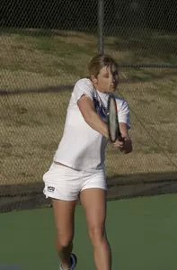 Freshman Nina Munch-Soegaard is currently 8-2 in singles play