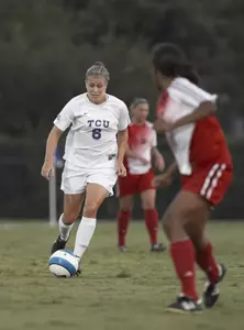 Jenna Hayes led the Horned Frog attack on Sunday with two shots.