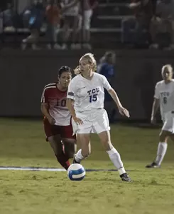 Senior Angie Nickens scored a goal late in the contest Sunday.