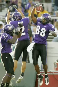 TCU defeated Wyoming, 54-7, Saturday for its fourth straight win.