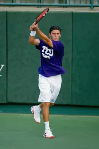 Adrian Simon won three singles matches Monday to win the Round 2 consolation bracket.