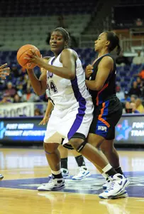 Chantelle John scored a career-high 13 points in the Frogs' latest win over Houston Tuesday.