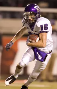 Ryan Christian carries the ball to a touchdown. (AP Photo/Douglas C. Pizac)