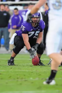 First-team All-Mountain West Conference center Blake Schlueter is one of 22 TCU seniors who will play their final game in a Horned Frog uniform Tuesday night.