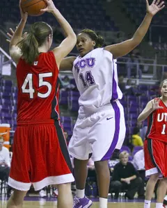 Lorie Butler-Rayford led TCU with 14 points and six rebounds Wednesday.