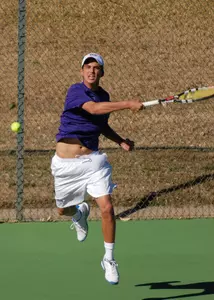 Freshman Zach Nichols clinched the match for TCU to improve to 13-2 this season in singles play