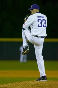 Seth Garrison threw eight scoreless innings.