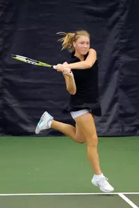 Freshman Maria Babanova remained perfect this season in singles play in TCU's win over Wyoming on Thursday