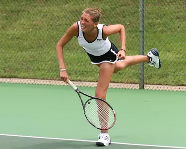 Senior Kewa Nichols added a singles win in TCU's victory over Utah on Friday