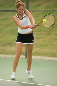 Katariina Tuohimaa posted TCU's only singles win on Saturday