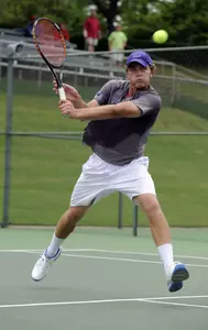 Kriegler Brink (pictured) and Cosmin Cotet fell in the round of 32 on Thursday