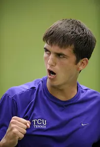 Zach Nicholls will pair with teammate Kriegler Brink for doubles play this weekend at Baylor.