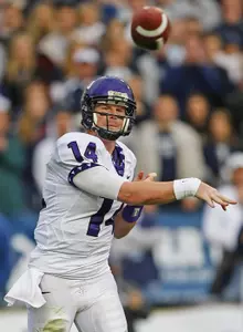 Andy Dalton throws a pass against BYU.