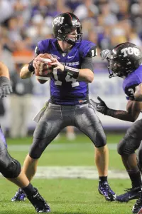 TCU quarterback Andy Dalton ranks sixth in the nation in passing efficiency with a 157.84 rating.