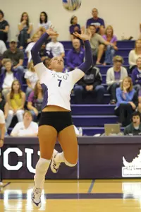 Megan Munce has a conference-leading 44 aces this season.