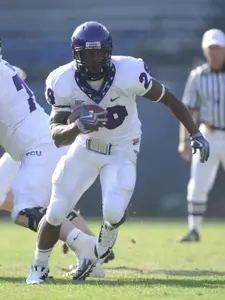 True freshman tailback Matthew Tucker led TCU with 79 yards rushing in Saturday's 55-12 win at San Diego State.
