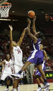 Freshman forward Starr Crawford leads the MWC rebounding at 11.3 boards per contest.