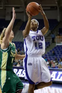 Junior guard TK LaFleur went 3-for-3 from outside the arc Saturday.