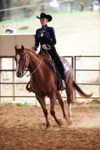 Ashley Aikman won her point in horsemanship