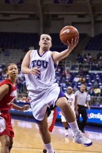Sophomore guard Helena Sverrisdottir leads TCU into its eighth NCAA Tournament appearance Sunday in Lubbock.