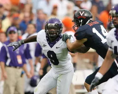 Safety Alex Ibiloye had three tackles at Virginia in his first game as a starter for the Horned Frogs.