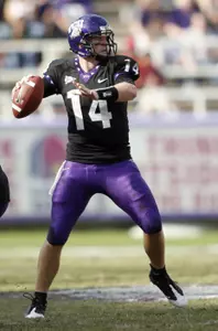 Andy Dalton's 29 victories as a starting quarterback tie him with Slingin' Sammy Baugh for the most in TCU history.