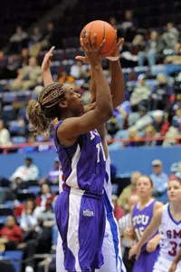 Starr Crawford led TCU with 15 points in the win.