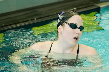 Lindsey Stevens won the 1000-free for the Horned Frogs.