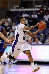 Junior Hank Thorns recorded his first career double-double Tuesday with 13 points and 10 assists.