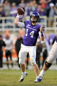 Andy Dalton ranks in the top 10 nationally in pass efficiency rating for the second straight season.