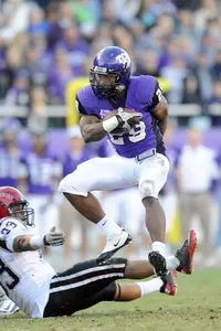Matthew Tucker (above) and Waymon James both rushed for over 100 yards in the Nov. 13 win over San Diego State, the first TCU tandem to top 100 yards in the same game since 2003.