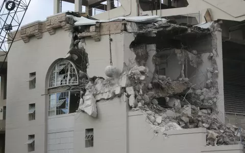 Demolition has began at Amon G. Carter Stadium.