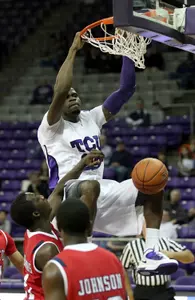 J.R. Cadot totaled 11 points and a game-high nine rebounds Saturday.