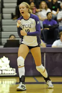 Jordan Raines had 11 digs in the match.