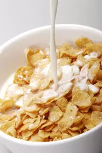 Whole grain cereal is a good source of complex carbohydrates.