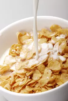 Whole grain cereal is a good source of complex carbohydrates.