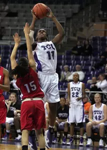 Freshman Starr Crawford totaled 15 points and nine rebounds Saturday.