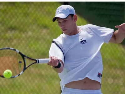 Junior Emanuel Brighiu posted wins in singles and doubles for the Frogs Saturday.
