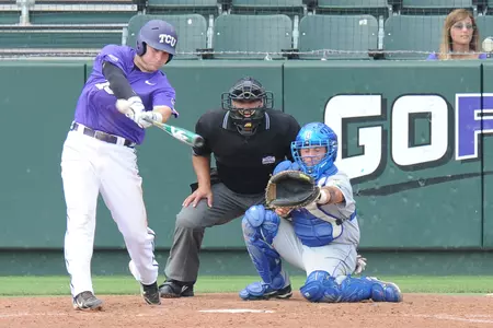 Matt Curry had three hits in his final regular season home game.