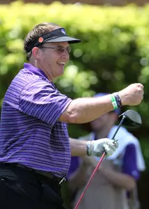 Gary Patterson at Wednesday's Crowne Plaza Invitational Pro-Am.