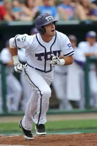 Taylor Featherston drove in all three of TCU's runs.