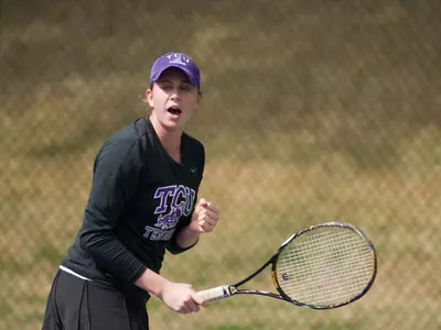 Gaby Mastromarino clinched the match for TCU with a 6-0, 6-1 win.