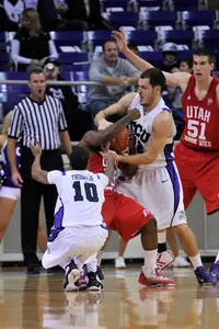 Sophomore forward Nikola Cerina scored 14 points with career highs of three steals and three blocked shots.