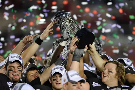 TCU has the highest average ranking (5.0) of any team in the nation over the last three seasons.