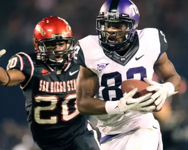 Sophomore Josh Boyce is on pace for just the second 1,000-yard receiving season in TCU history.