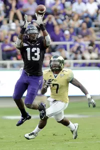 Senior wide receiver Antoine Hicks places third on TCU with 29 receptions this season.